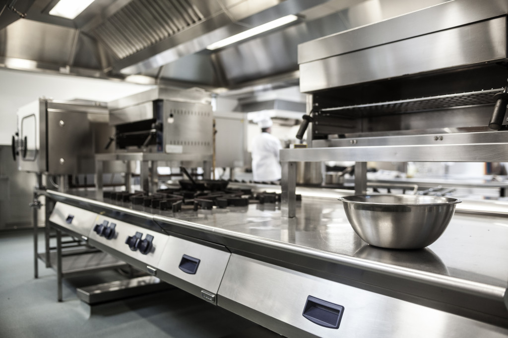 An image of a clean commercial kitchen